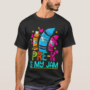 T-shirt Pré k est ma confiture Enseignant Étudiant 100 Jou