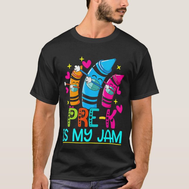 T-shirt Pré k est ma confiture Enseignant Étudiant 100 Jou (Devant)