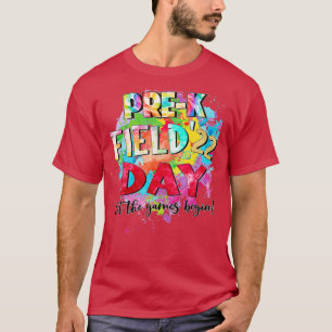 T-shirt Pre-K Grade Field Day 2022 Let The Games Begin Kid