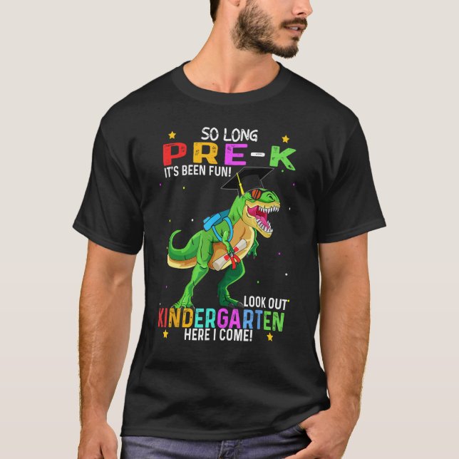 T-shirt pré-k Graduate pré k Graduation 2024 dinosaure t r (Devant)