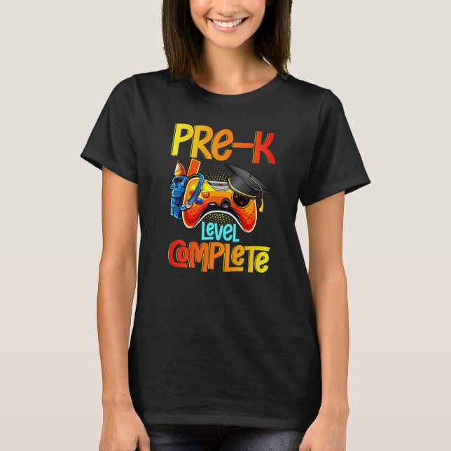 T-shirt Pre-K Graduation Gamer Level Complete Video Game G (Devant)
