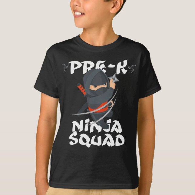 T-shirt pré k ninja (Devant)