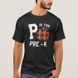 T-shirt Pré K Octobre Automne P Est Pour L'Équipe D'Enseig