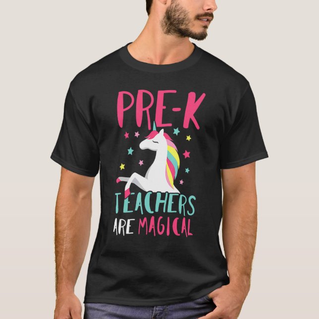 T-shirt Pré K Unicorn enseignant (Devant)