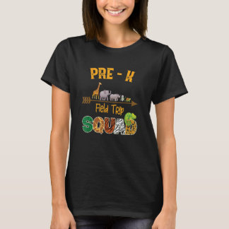 T-shirt Pré-K Zoo Field Trip Squad Jungle Safari Animal Lo