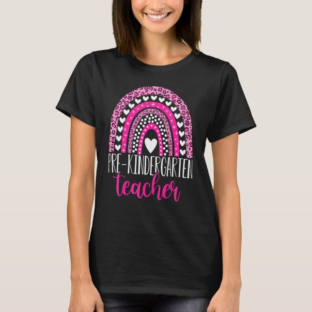 T-shirt Pré-Maternelle Enseignant Pré K Enseignant Retour  (Devant)
