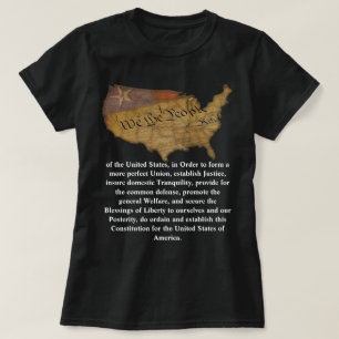 T-shirt Préambule de la Constitution des États-Unis
