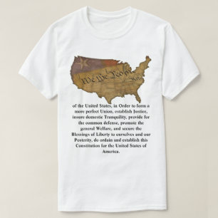 T-shirt Préambule de la Constitution des États-Unis