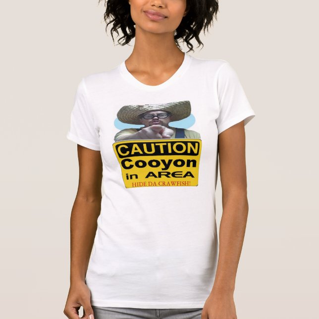 T-shirt Précaution Cooyon dans le secteur (Devant)