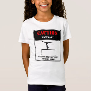 T-Shirt Précaution : Le porteur peut roue sans préavis