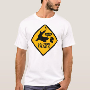 T-shirt "Précaution : Pleine lumière avant de requin"