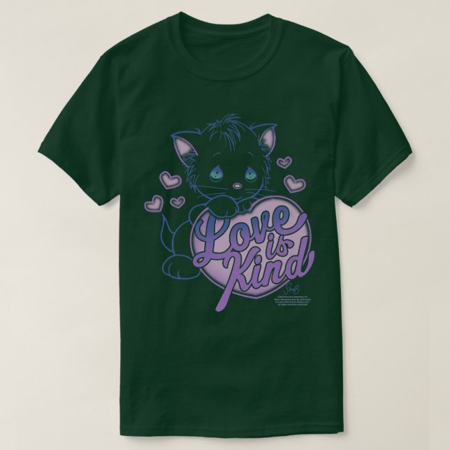 T-shirt Précious Moment Love Is Child Kitten Hearts (Design devant)