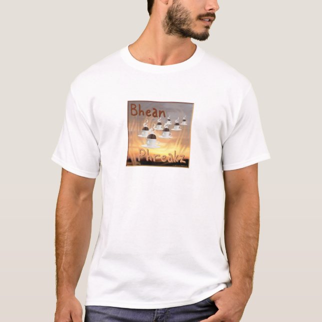 T-shirt Précipitation de café de matin (Devant)