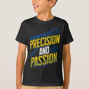 T-shirt Précision de badminton et conception de Pion