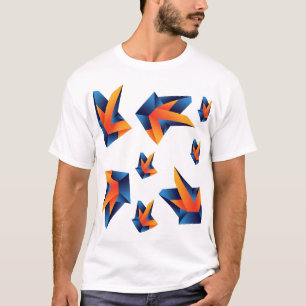 T-shirt Précision géométrique : Abstraction en gras