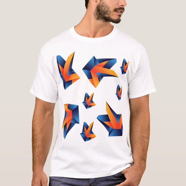 T-shirt Précision géométrique : Abstraction en gras (Devant)