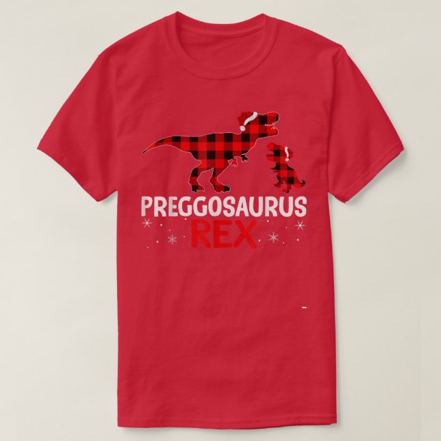 T-shirt Preggosaurus Correspondant Faire-part de grossesse (Design devant)