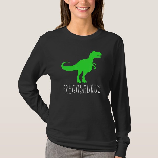 T-shirt Preggosaurus Grossesse Faire-part Pregosaurus (Devant)