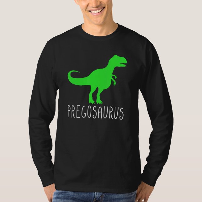 T-shirt Preggosaurus Grossesse Faire-part Pregosaurus (Devant)