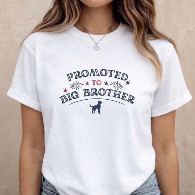 T-shirt Pregnancy Announcement Dog Big Brother 4th of July (Créateur téléchargé)
