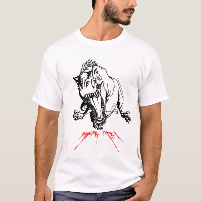 T-shirt Préhistorique "mordez-moi " (Devant)