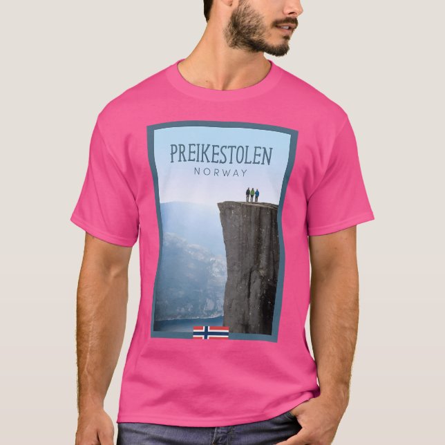 T-shirt Preikestolen Norvège (Devant)