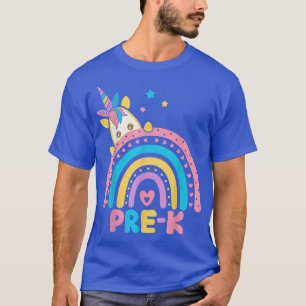T-shirt PreK Funny Rainbow Unicorn Retour À L'École Cadeau