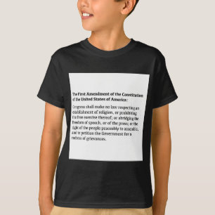 T-shirt Premier amendement de la Constitution