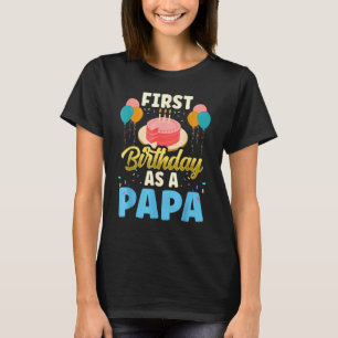T-shirt Premier Anniversaire Comme Fête Père Papa Papa Pap