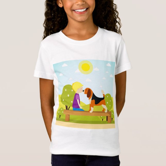 T-Shirt premier baiser (Devant)