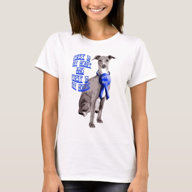 T-shirt Premier chien italien Greyhound (Devant)