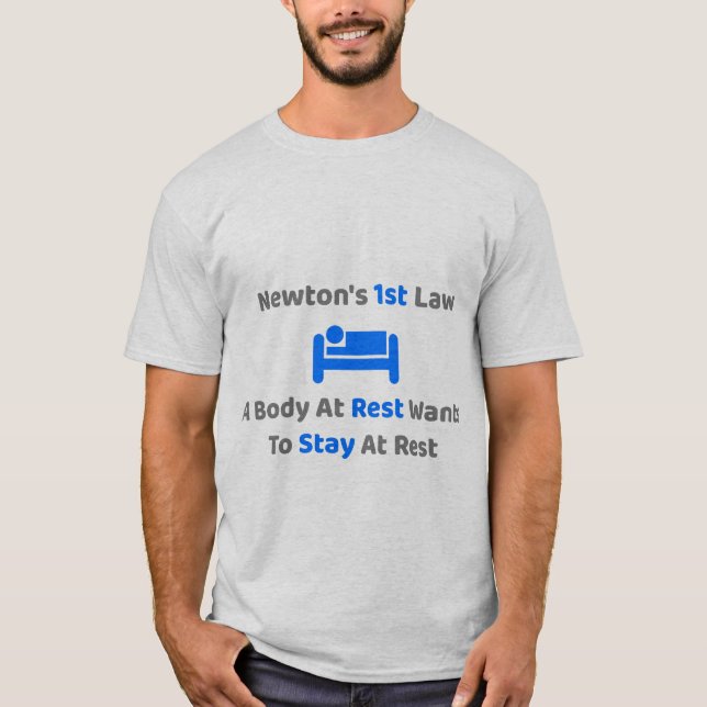 T-shirt Premier Cool de droit de Newton en physique amusan (Devant)