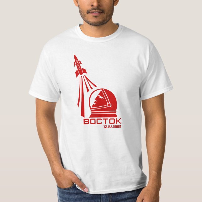 T-shirt Premier homme de Vostok dans l'espace (Devant)