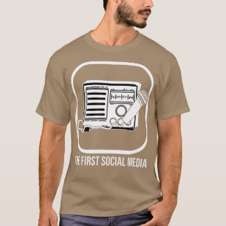 T-shirt Premier Jambon amateur de radio sur les médias soc