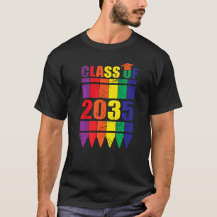 T-shirt Premier jour de classe de 2035 nouvel étudiant