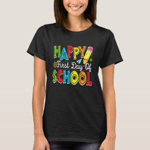 T-shirt Premier Jour De Classe Enseignant Élève Prêt Pour
