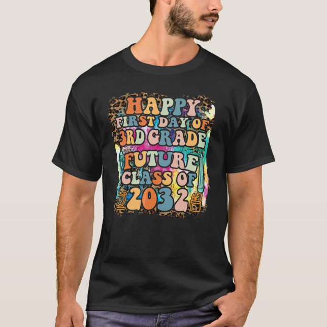 T-shirt Premier Jour De La 3e Année Future Promotion 2032  (Devant)