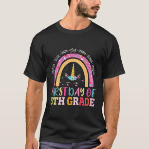 T-shirt Premier Jour De La 5Ème Année Chemise Garçons Fill