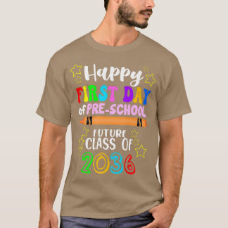 T-shirt Premier jour de la maternelle Retour à l'école Pré