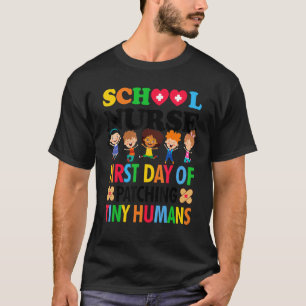 T-shirt Premier Jour De L'Attrapage De Minuscules Humains 