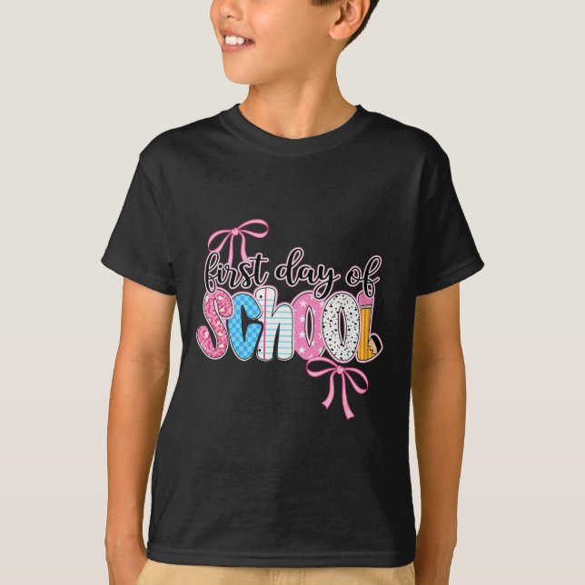 T-shirt Premier jour de l'école (Devant)