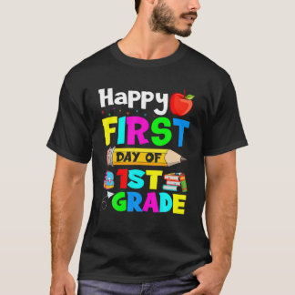 T-shirt Premier Jour De L'École 1E Année Garçons Enfants F