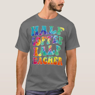 T-shirt Premier Jour De L'École Demi Café Demi-Enseignant