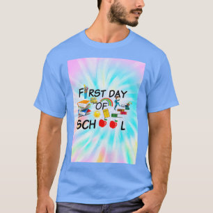 T-shirt Premier jour de l'école enseignants bus école élèv