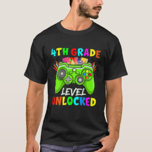 T-shirt Premier Jour De L'École Garçon Fille 4E Niveau Unc