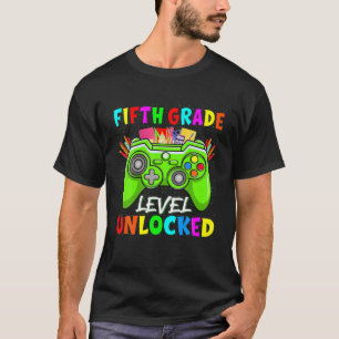 T-shirt Premier Jour De L'École Garçon Fille Cinquième Niv