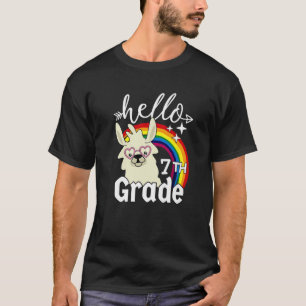 T-shirt Premier Jour De L'École Llama Professeur Étudiant