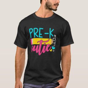 T-shirt Premier Jour De L'École Pré K Cutie Enseignants Ét