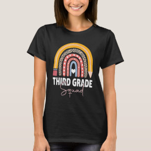 T-shirt Premier Jour De L'École Troisième Classe Équipe En
