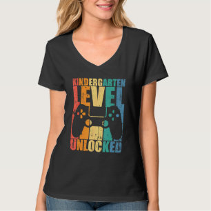 T-shirt Premier Jour De Maternelle Niveau Débloqué Retour